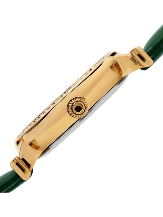 NWT Burgi Green Dial Green Leather Ladies Watch